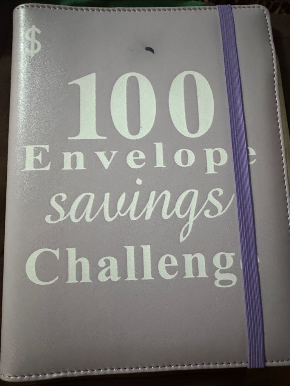 Purple Savings Envelope Book - 100 Envelope Savings Challenge